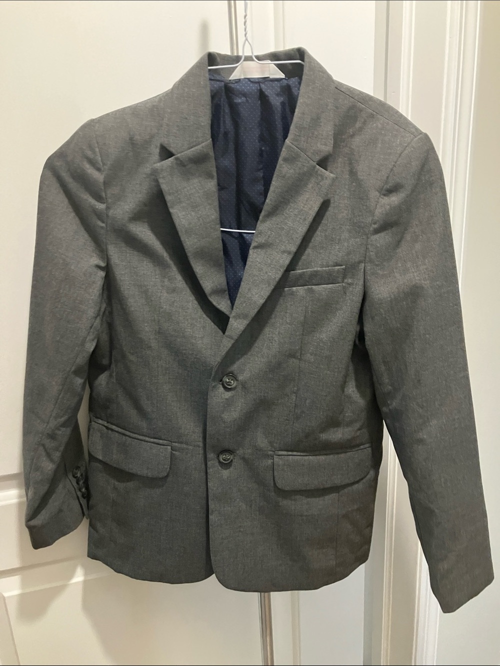 Cat & Jack Gray Boys' Blazer - Two-Button Dress Jacket